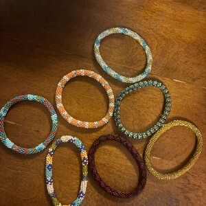 Elegant Multicolor Beaded Bracelet Set boho beaded 7